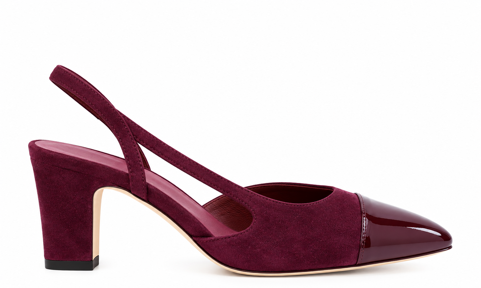 Coco Bordo Süet Deri 6CM Stiletto