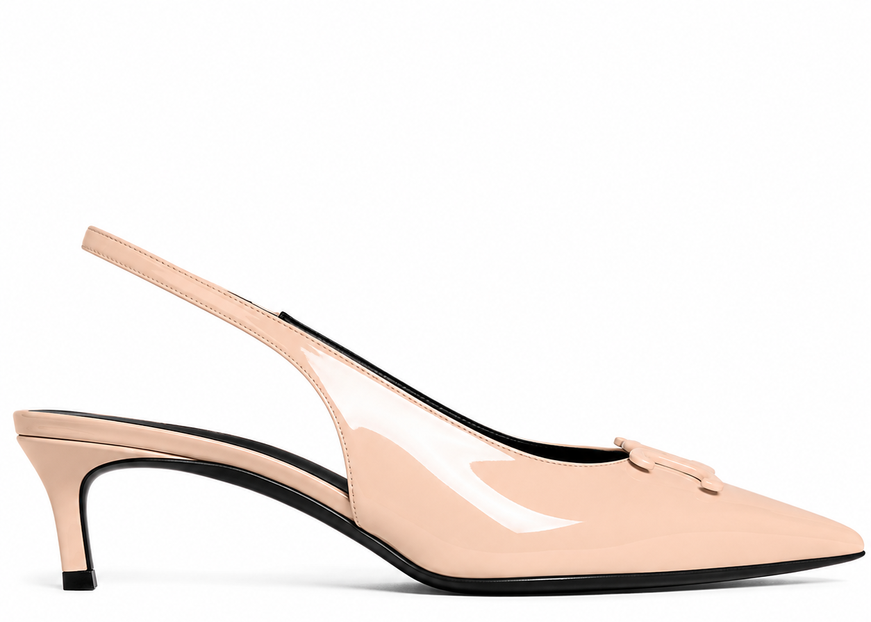 Aveline Ten Rugan Deri 5CM Stiletto