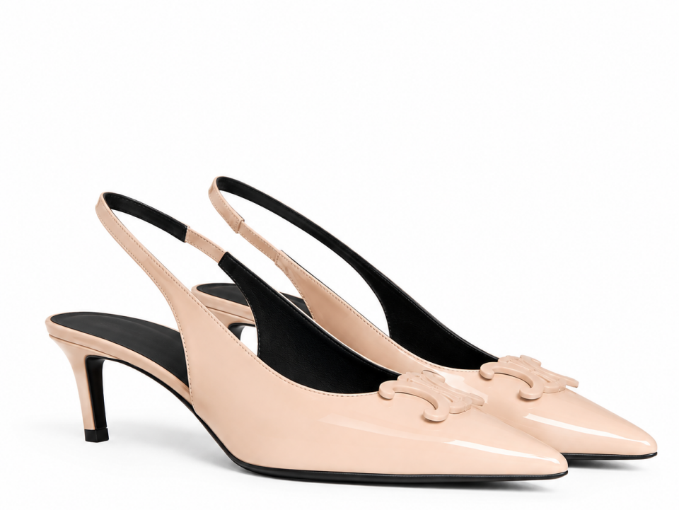 Aveline Ten Rugan Deri 5CM Stiletto