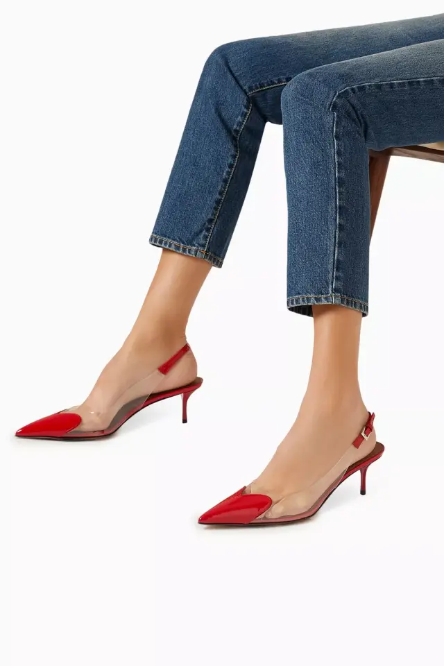 Love Kırmızı Rugan 6CM Stiletto