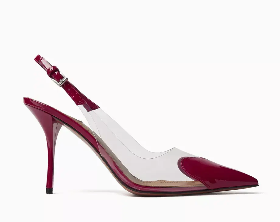 Love Kırmızı Rugan 9CM Stiletto