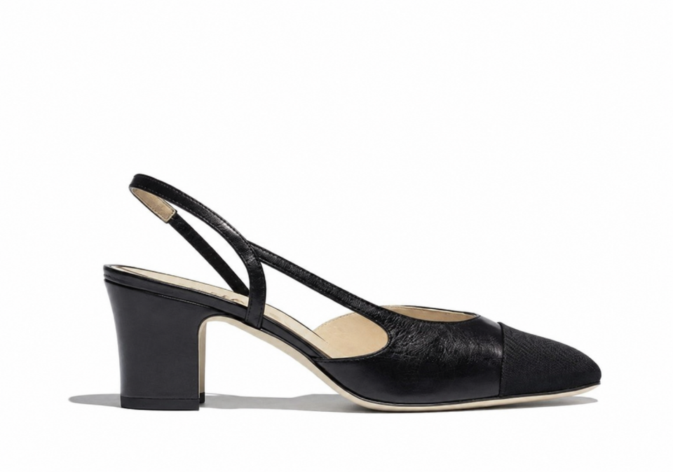 Coco Siyah Deri 6CM Stiletto