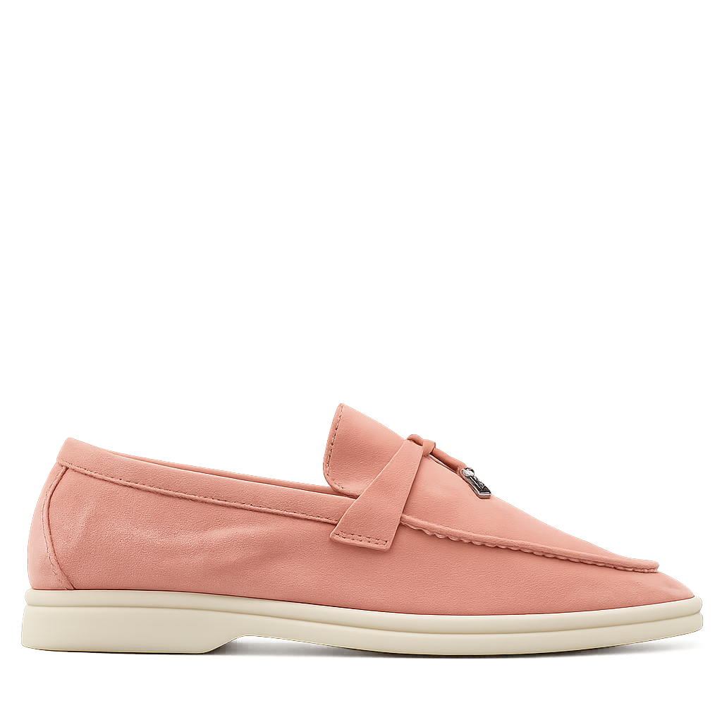Pembe Süet Loafer