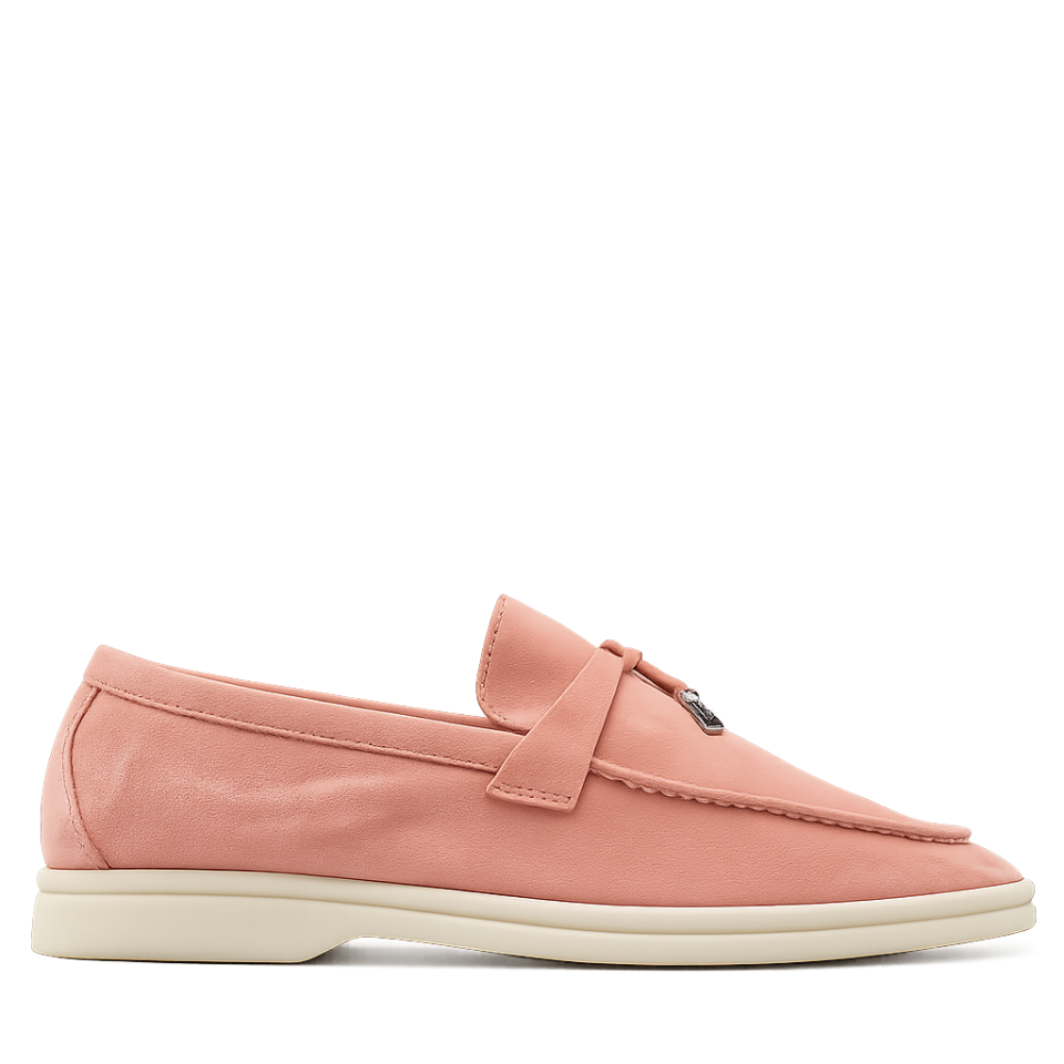 Pembe Süet Loafer