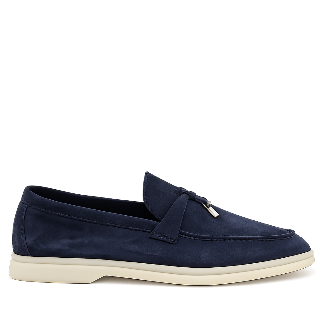 Lacivert Süet Loafer