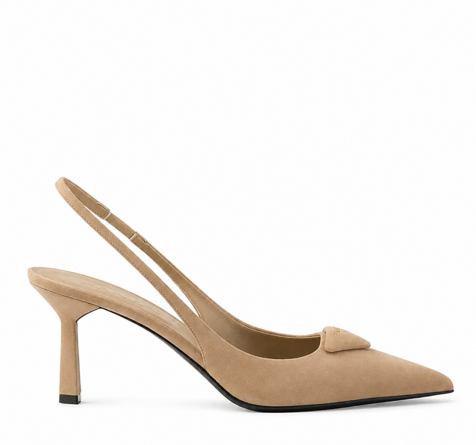 Bej Süet 7CM Stiletto