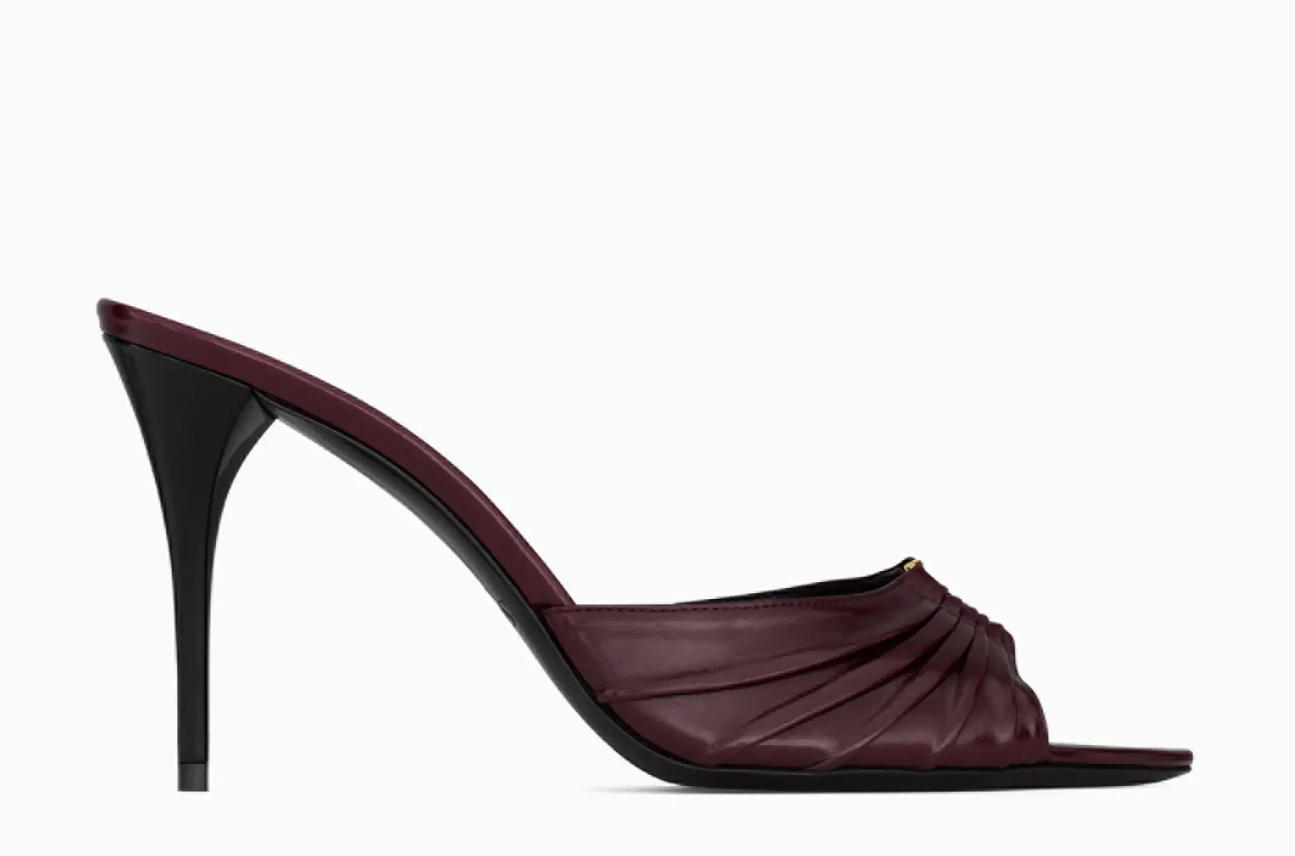 Jeni Bordo Deri 10CM Terlik