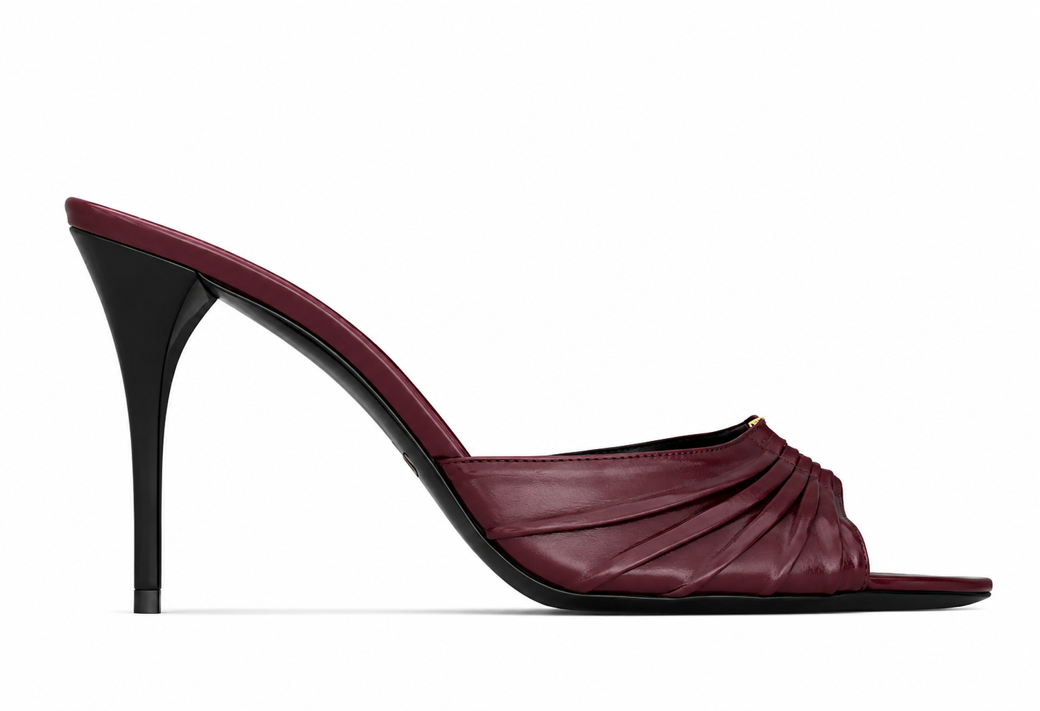 Jeni Bordo Deri 10CM Terlik