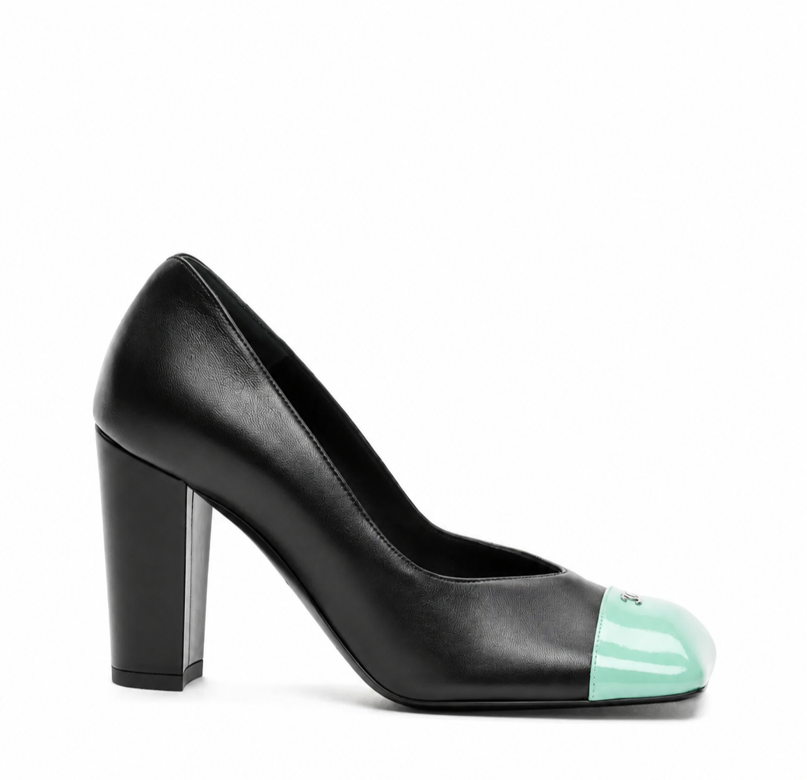 Siyah Deri 9CM Stiletto