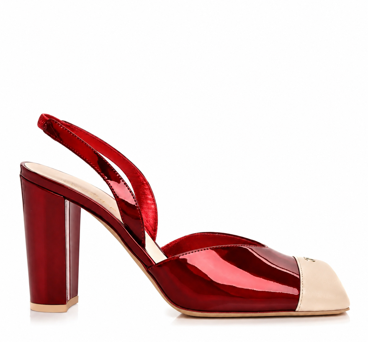 Metalik Deri 9CM Açık Stiletto